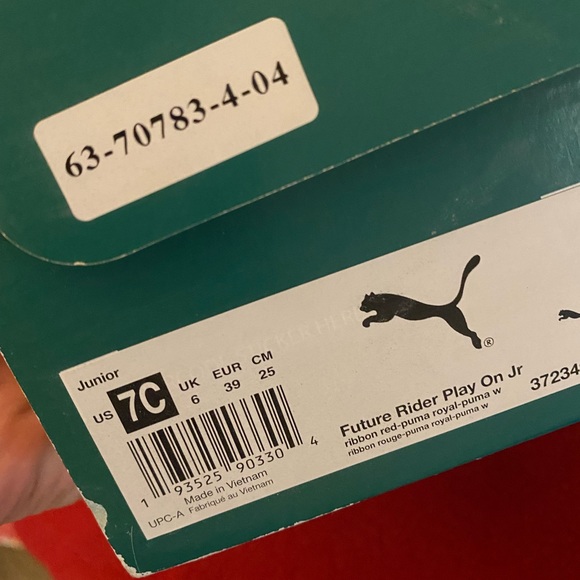 PUMA Color Block shoes 7C - Picture 3 of 3